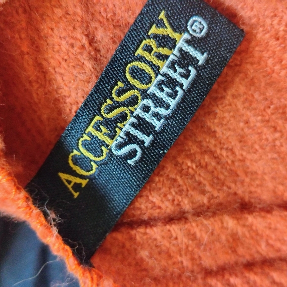 Accessory Street Rust Orange Women's Poncho OSFM - Picture 6 of 8